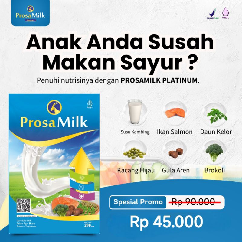 

PROSAMILK PLATINUM SUSU KECERDASAN NAFSU MAKAN GEMUK BADAN TINGGI BADAN DAN IMUNITAS