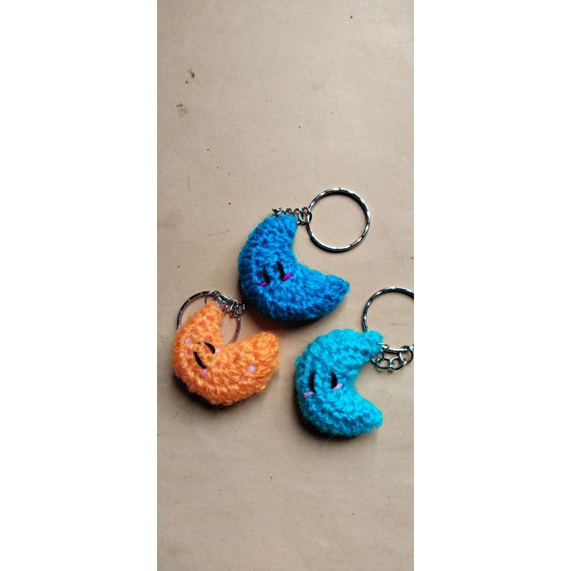 gantungan kunci bulan / matahari