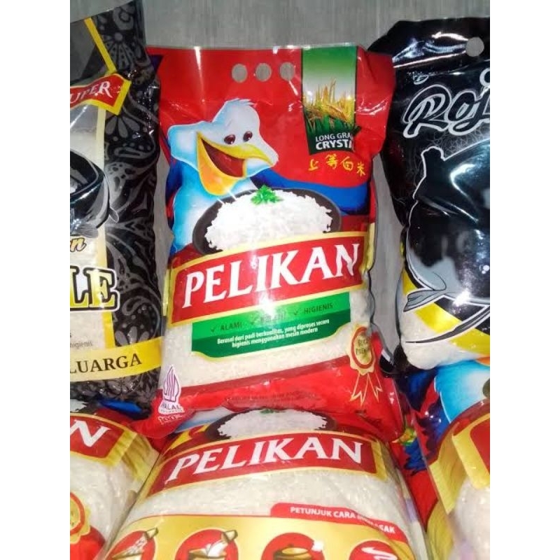 

beras pelikan 5kg x 2Pcs