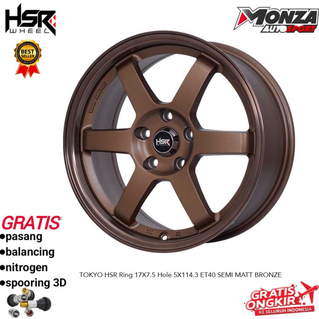 Velg mobil te37 ring 17 camry,innova,terios,xpander,rush,ertiga,brv dll Hsr Tokyo