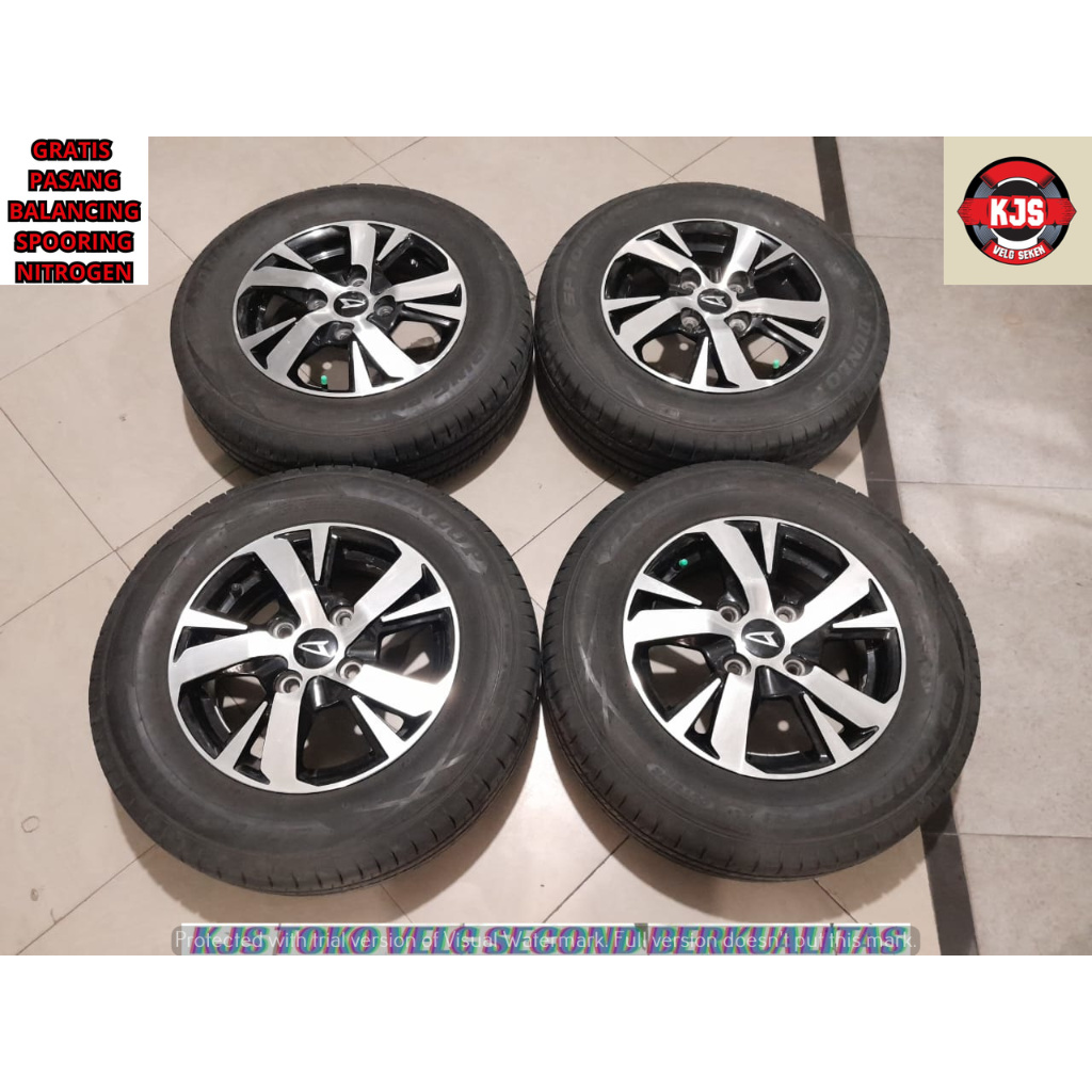 VELG MOBIL BEKAS COPOTAN XENIA RING 14 LEBAR 5 RATA LOBANG BAUT 4X114.3 OFFSET 45 WARNA BLACK POLISH
