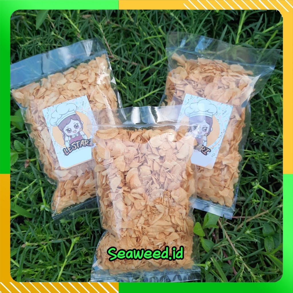 

LESTARI BAWANG PUTIH GORENG 50 / 100 / 250 GRAM HALAL !!!