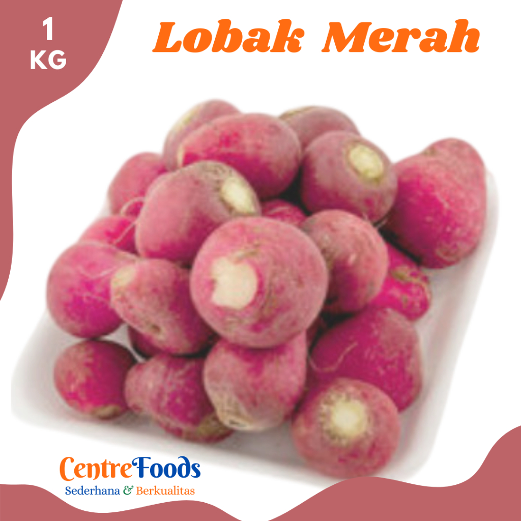

LOBAK Merah - Red Radish Fresh | 1.000gr [ Harga Per KG ]