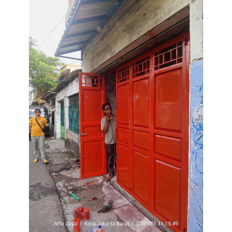 Pintu Lipat Plat Besi