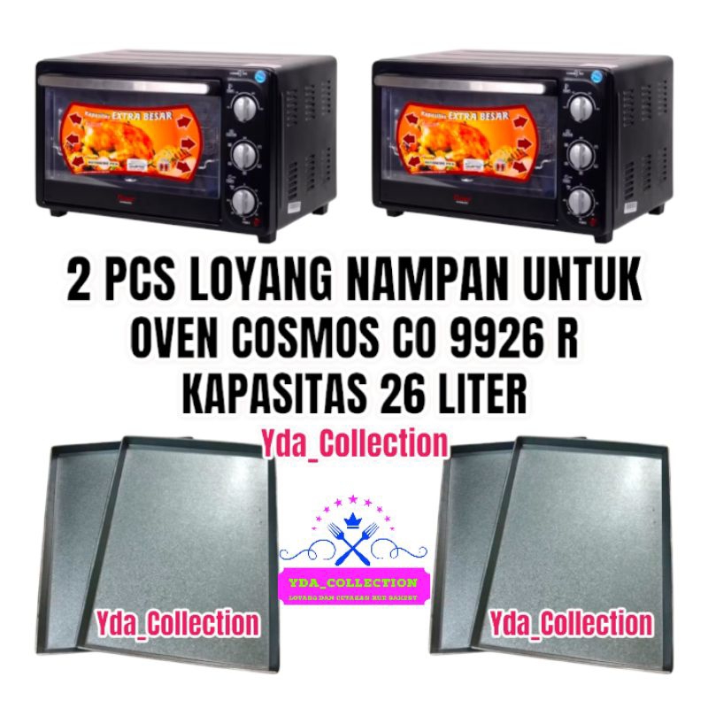 2 PCS LOYANG NAMPAN OVEN COSMOS 26 LITER / LOYANG OVEN COSMOS CO9926R / LOYANG OVEN LISTRIK