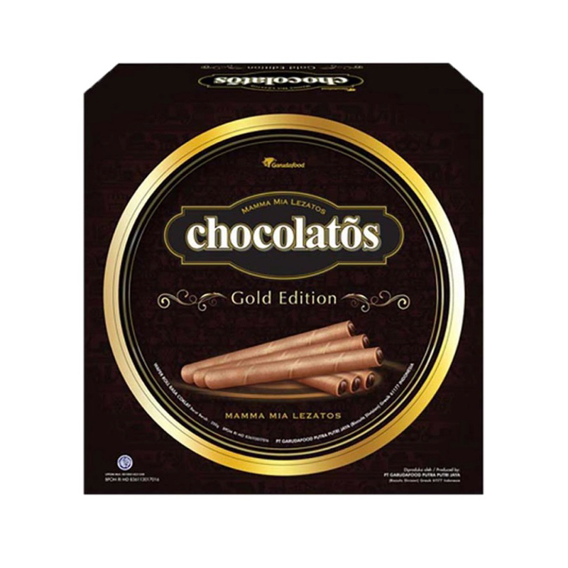 

Gery Chocolatos Gold Edition Wafer Roll Kaleng 350 g