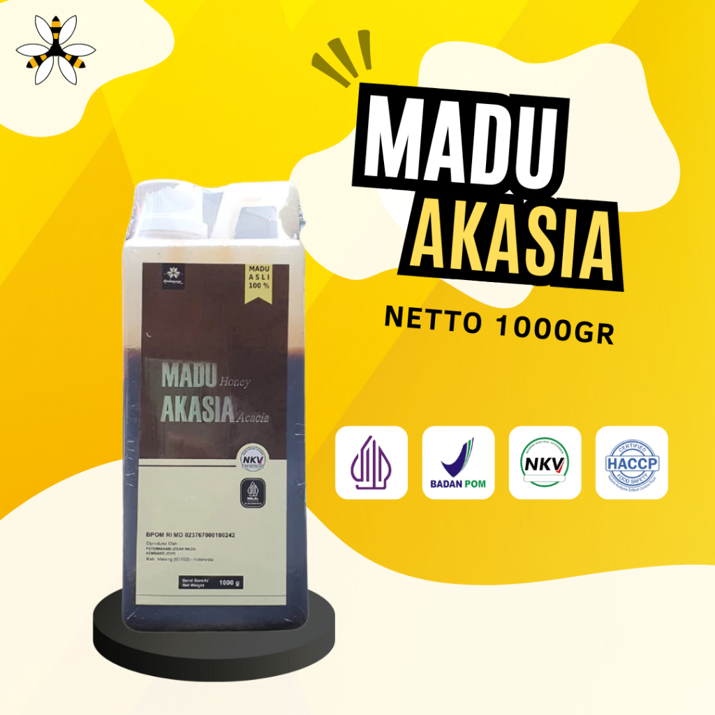 

Madu Kembang Joyo - Madu Akasia 1Kg - 1000gr Madu Diet Madu Murni Madu Asli