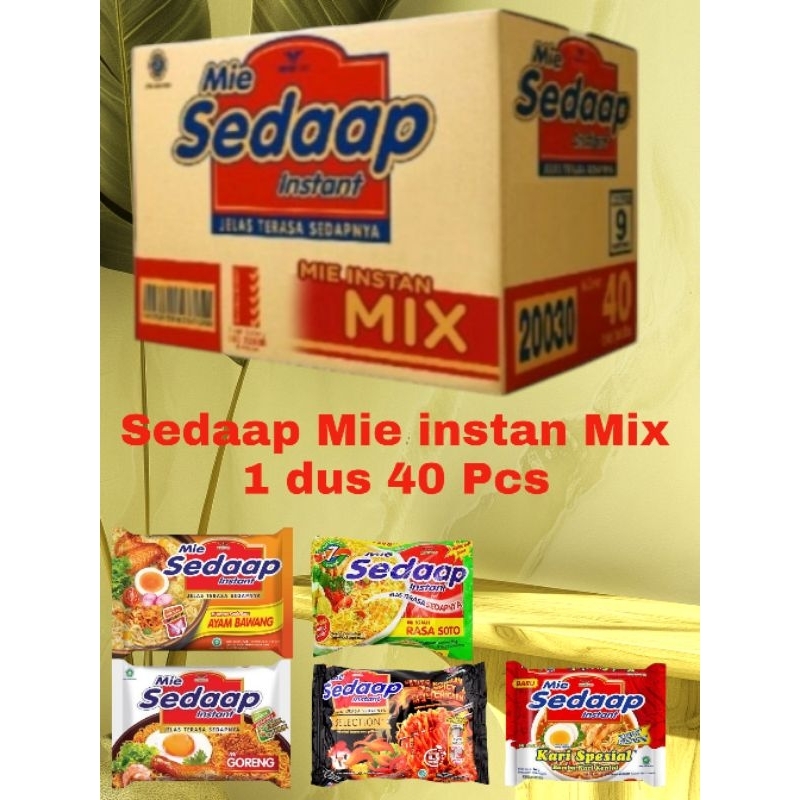 

Sedaap Mie instan Mix 1 dus 40 Pcs