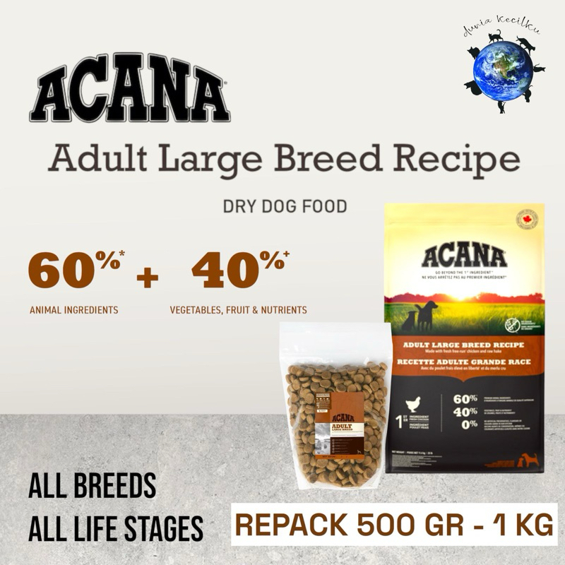 ACANA Adult Large Breed - Premium Dog Food (REPACK)