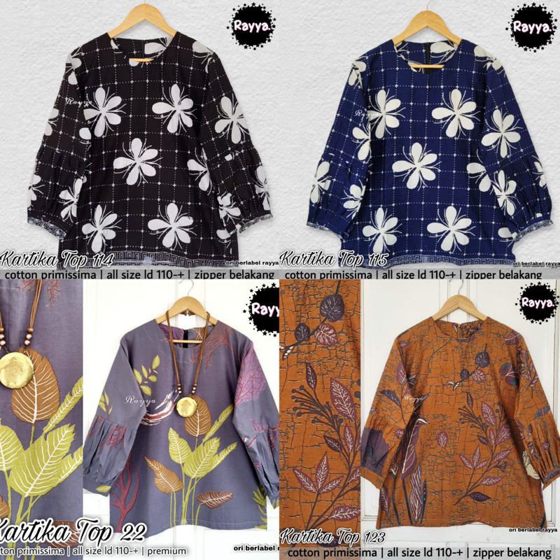 Blouse Batik Wanita kartika top by rayya BATIK SOLO MAMILA KATUN HALUS