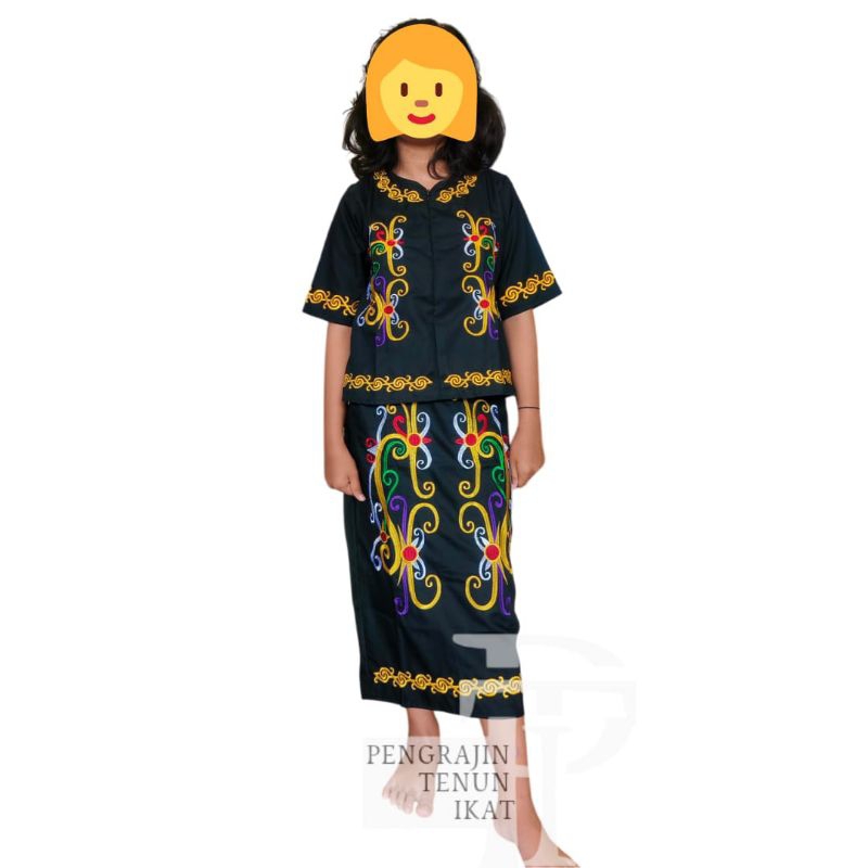 Baju Dayak Anak Perempuan Set