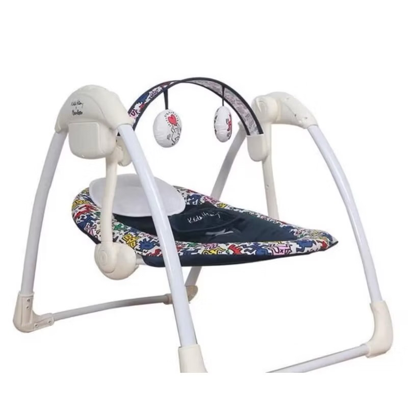 CocoLatte X Keith Haring Comfy ELECTRIC SWING Baby Bouncer
