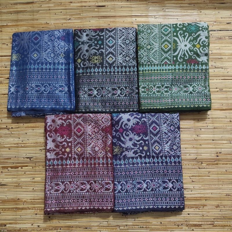 songket tenun lombok satu set dengan selendang