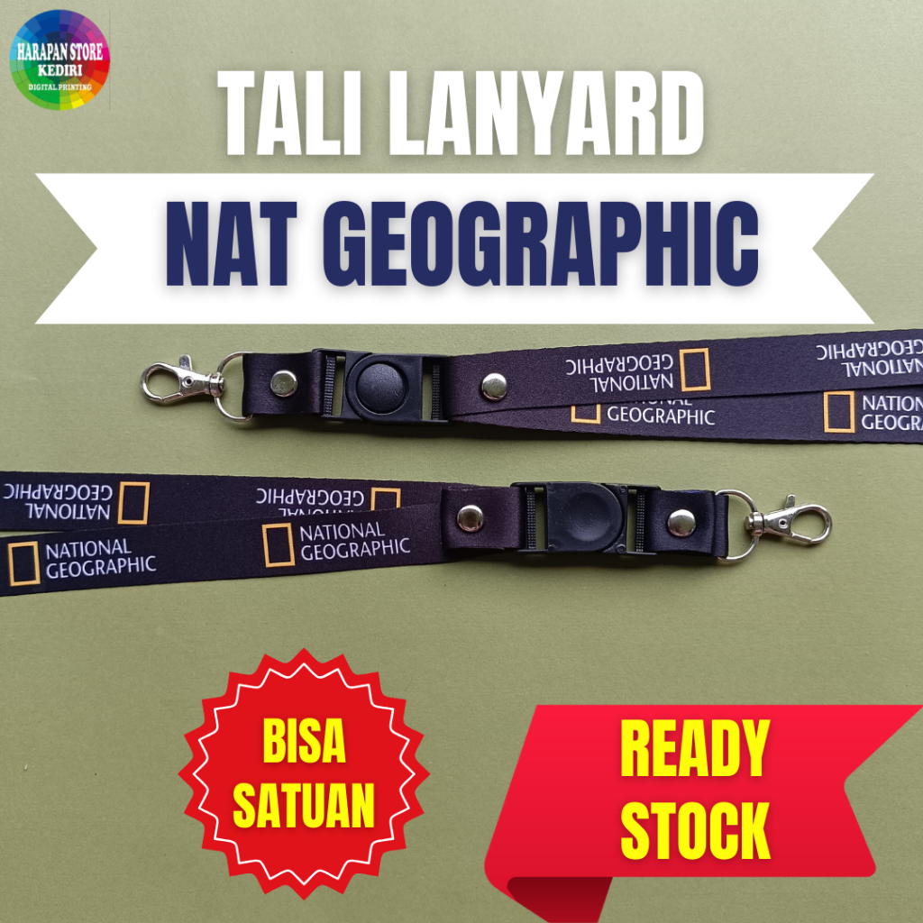 

[READY STOCK] TALI LANYARD ID CARD NATIONAL GEOGRAPHIC -BISA SATUAN