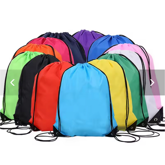 Tas Serut String Bag Tas Olahraga Polos Bahan Kain Drill