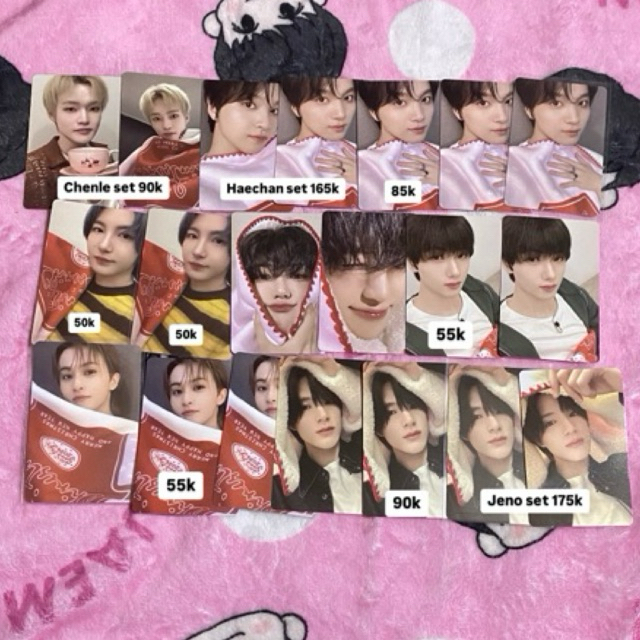 READY Photocard Pink Christmas Jaemin set jeno haechan mark renjun jisung chenle Nct Dream PC Offici