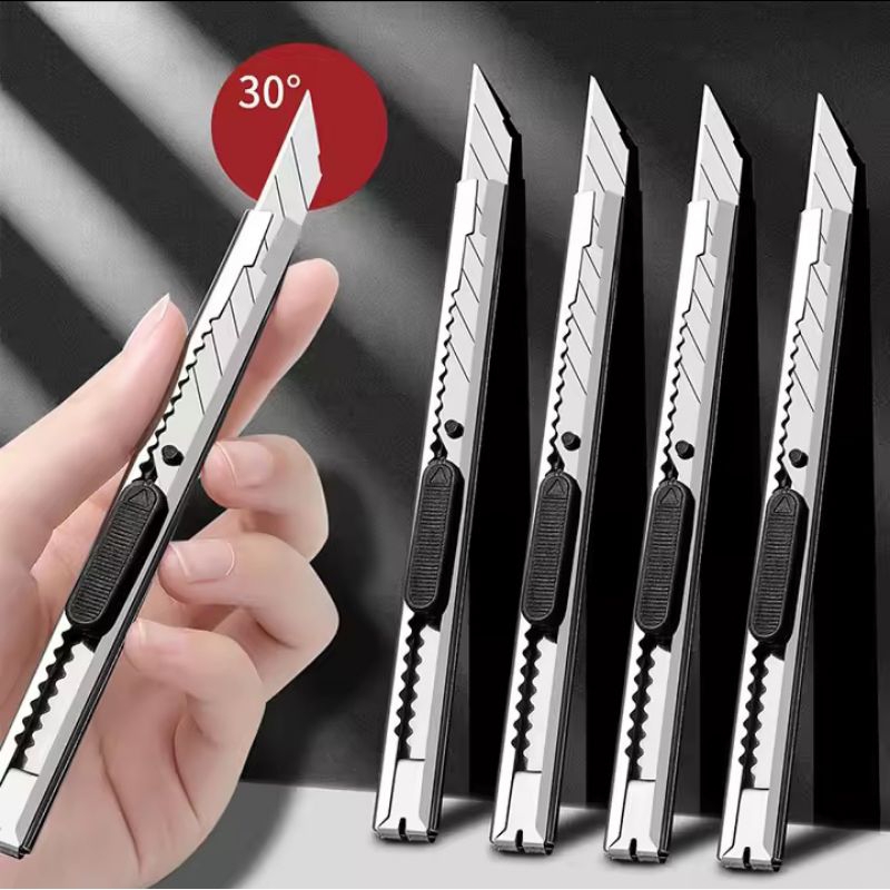 

Pisau Cutter Mini Stainless – Praktis, Ringan, & Tajam