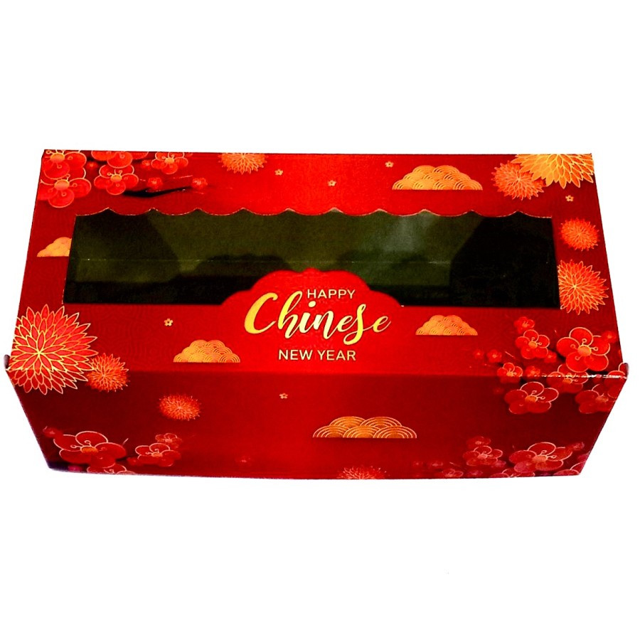 

(5 Pcs)Box Kue Bolu Gulung Imlek 25x12x8cm Dus Brownies Lapis Legit Kotak Hampers Chinese New Year