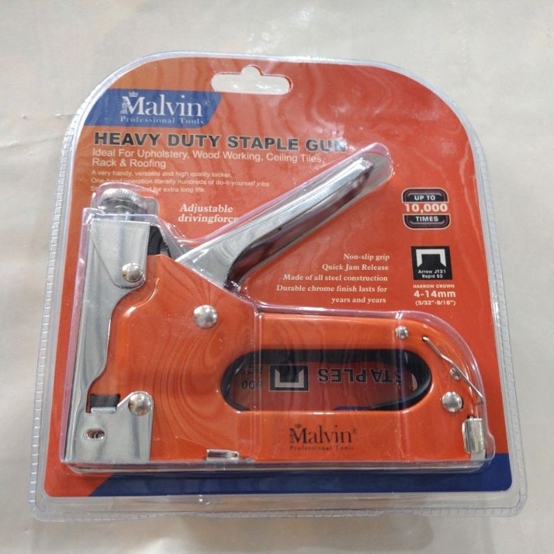 Staples tembak. Staples bekeled. Staples kayu