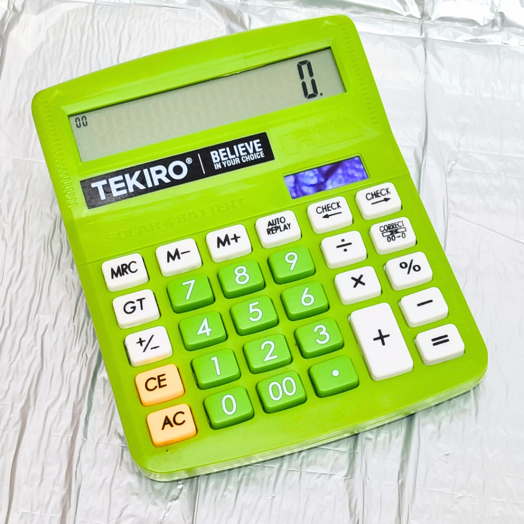 

Kalkulator Calculator 12 Digit Hijau Lucu Estetik Alat Hitung Angka Perlengkapan Kantor Belajar Sekolah