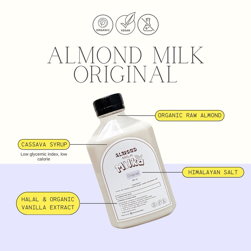 

Organic Almond Milk by Milka - Original