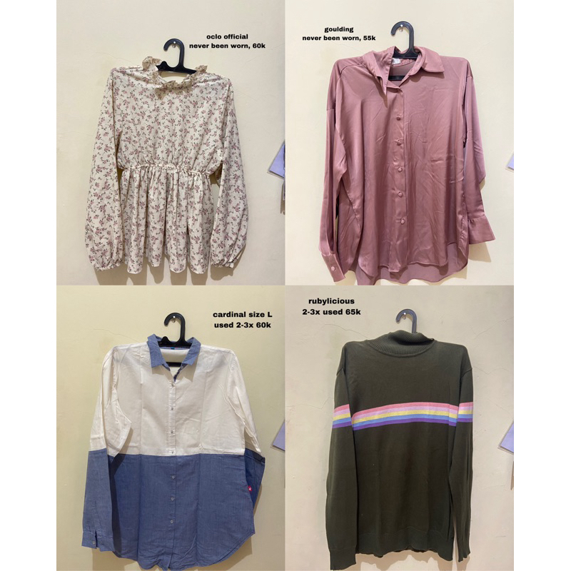 preloved blouse oclo rubylicious