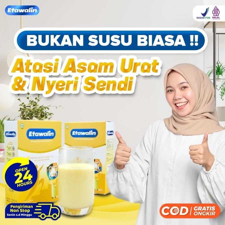 

PROMO !!! ETAWALIN Susu Kambing Etawa Atasi Nyeri Sendi Asam Urat Pegal Linu Rematik Jaga Kesehatan Tulang Bebas Kolesterol