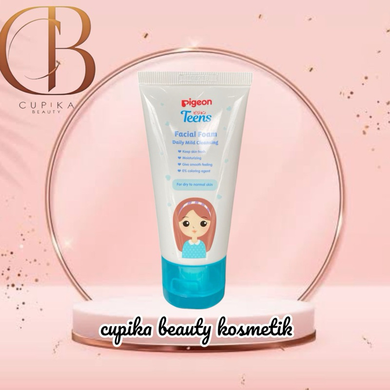 cc,ex] PIGEON teens facial foam daily mild cleansing 40 gr lembut lembab tanpa kering