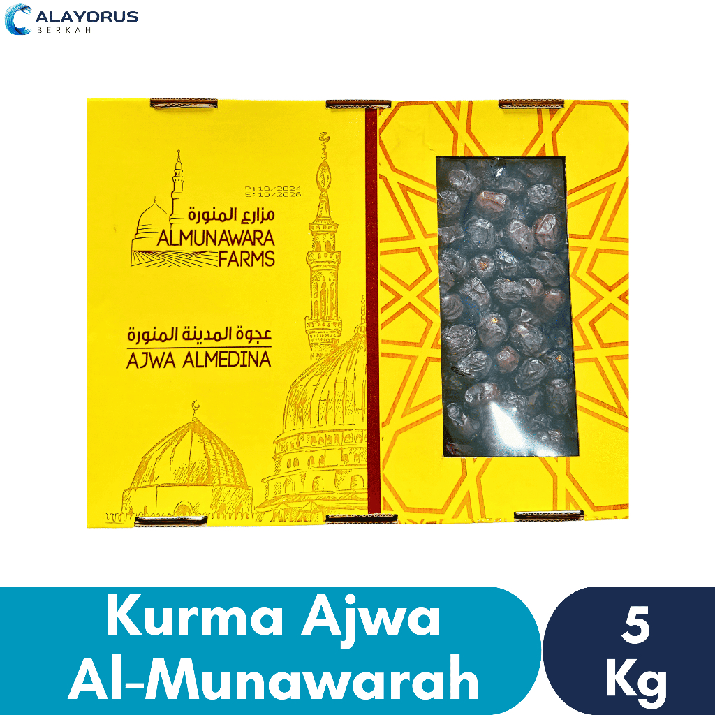 

Kurma Ajwa 5Kg Asli 100% Original | Kurma Azwa Nabi Premium Quality Madinah Oleh Oleh Haji dan Umroh