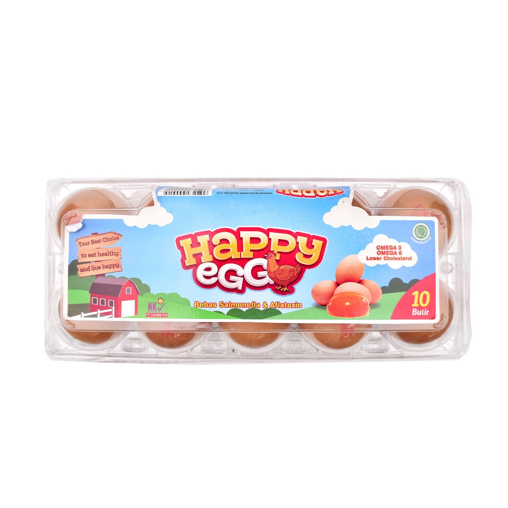 

Happy Egg Telur Omega 3 per pack isi 10