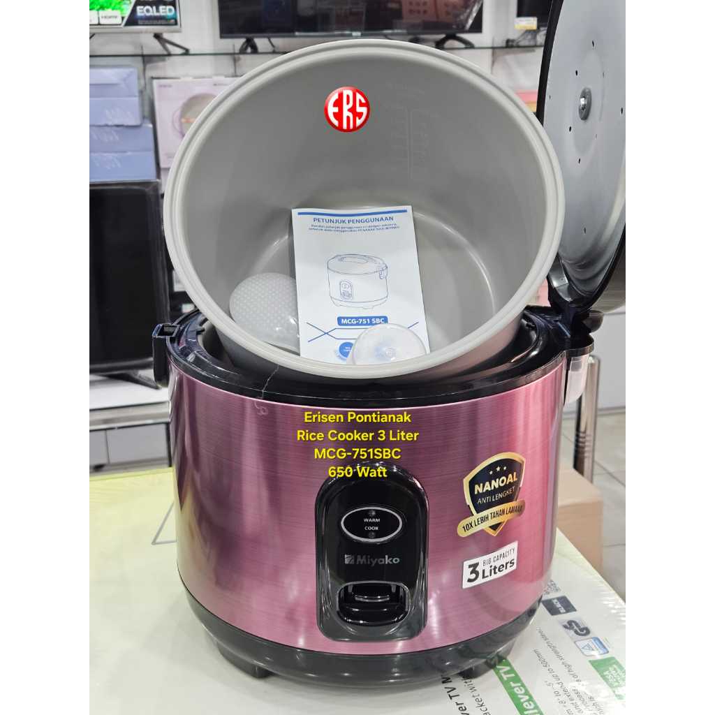 MIYAKO RICE COOKER JUMBO 3 LITER MCG-751SBC