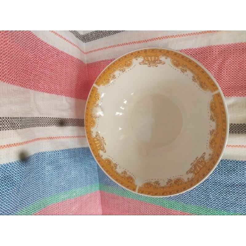 Mangkok keramik mahkota/mangkok nasi/mangkok sayur/mangkok keramik motif bunga