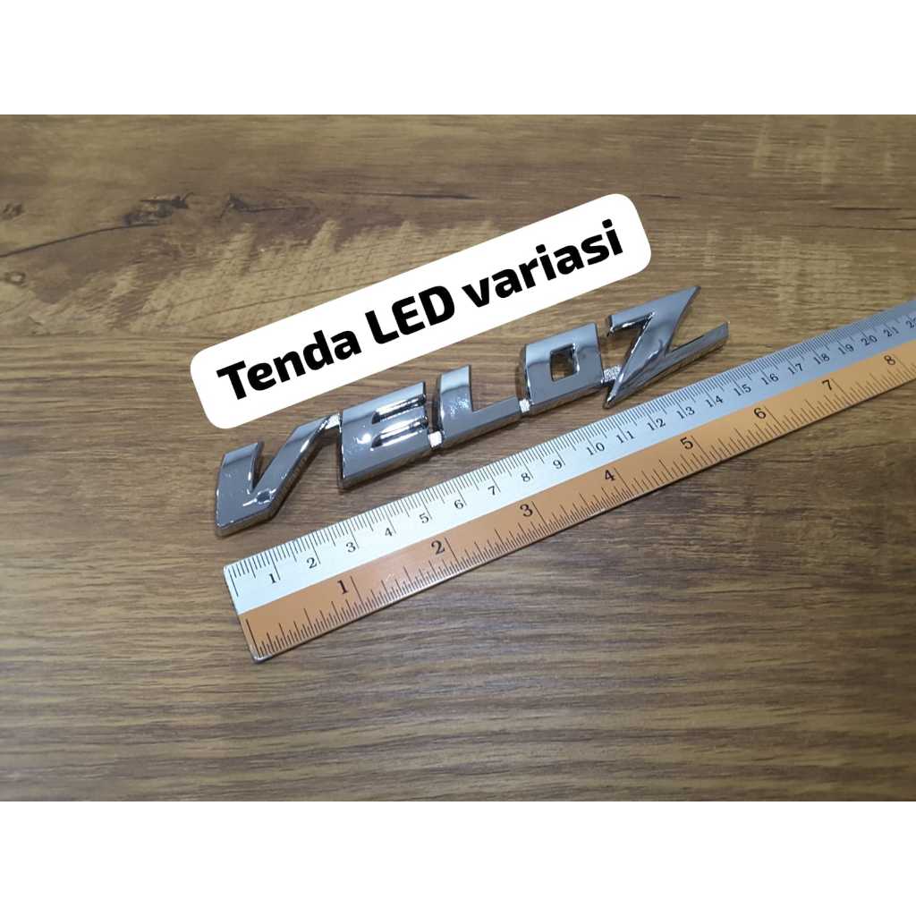 Emblem tulisan VELOZ untuk bagasi mobil avanza
