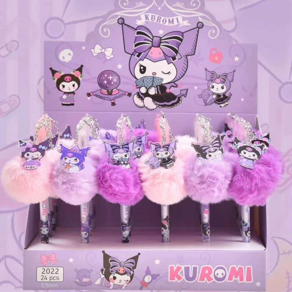 

[ORGM] Alat Tulis Pena Bulu Lucu Pena Karakter Kuromi Melody dengan Squishy Lucu Alat Tulis Lucu