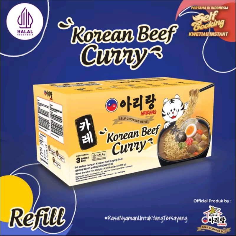 

Arirang reffile varian beef cury isi 3pcs per box