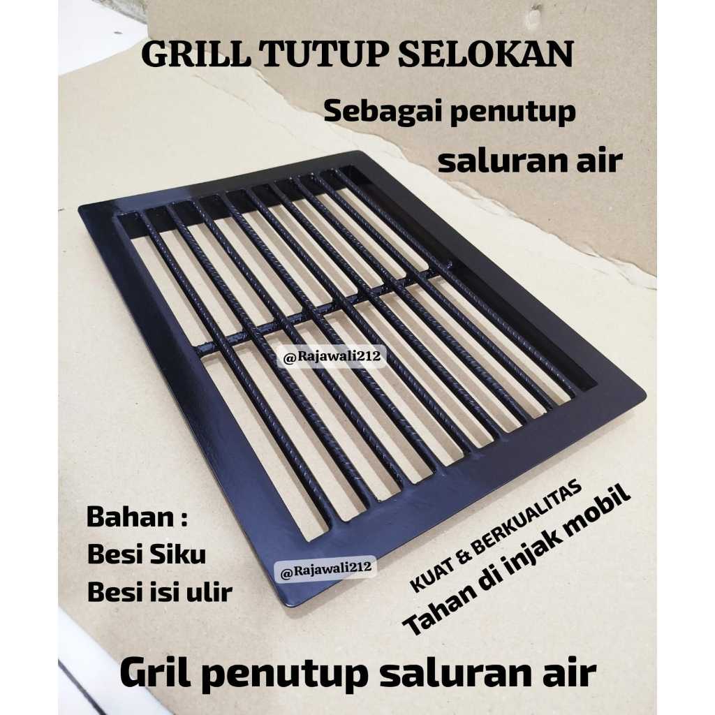 Grill penutup got selokan air bahan besi