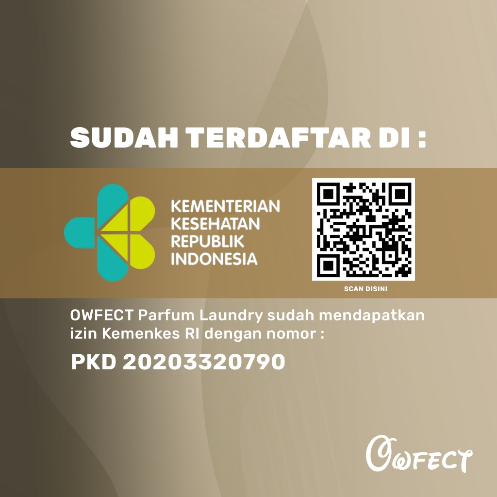 [Best Seller] Owfect Parfum Laundry / Pewangi Pakaian Laundry Kemasan 1000Ml