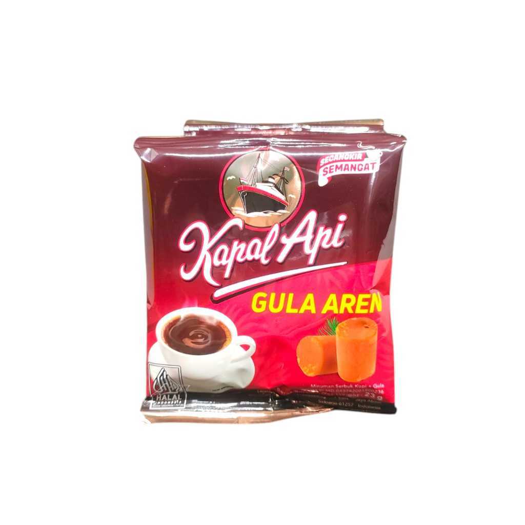 

Kapal Api Gula Aren 23gr Renteng Isi 10pcs/Minuman Serbuk Kopi+Gula