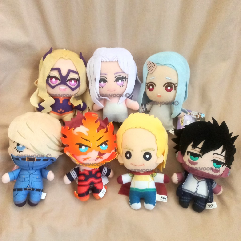 Gantungan Boneka Plush Anime My Hero Academia Tomonui Mount Lady, Eri, Mirio Togata, Endeavour, Dabi