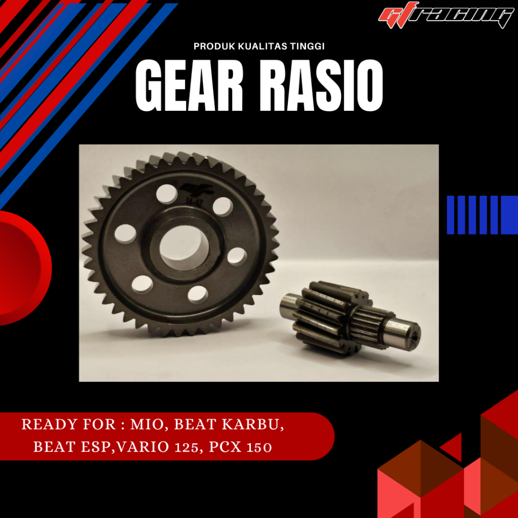 GEAR RASIO BEAT ESP  GF -RACING GEAR SET GIGI RASIO MOTOR