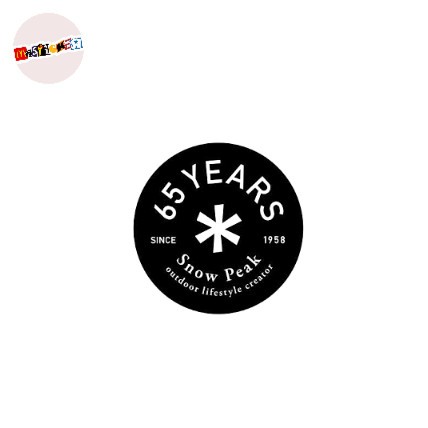 

sticker Snow Peak 65 Years anniversary logo rounded stiker