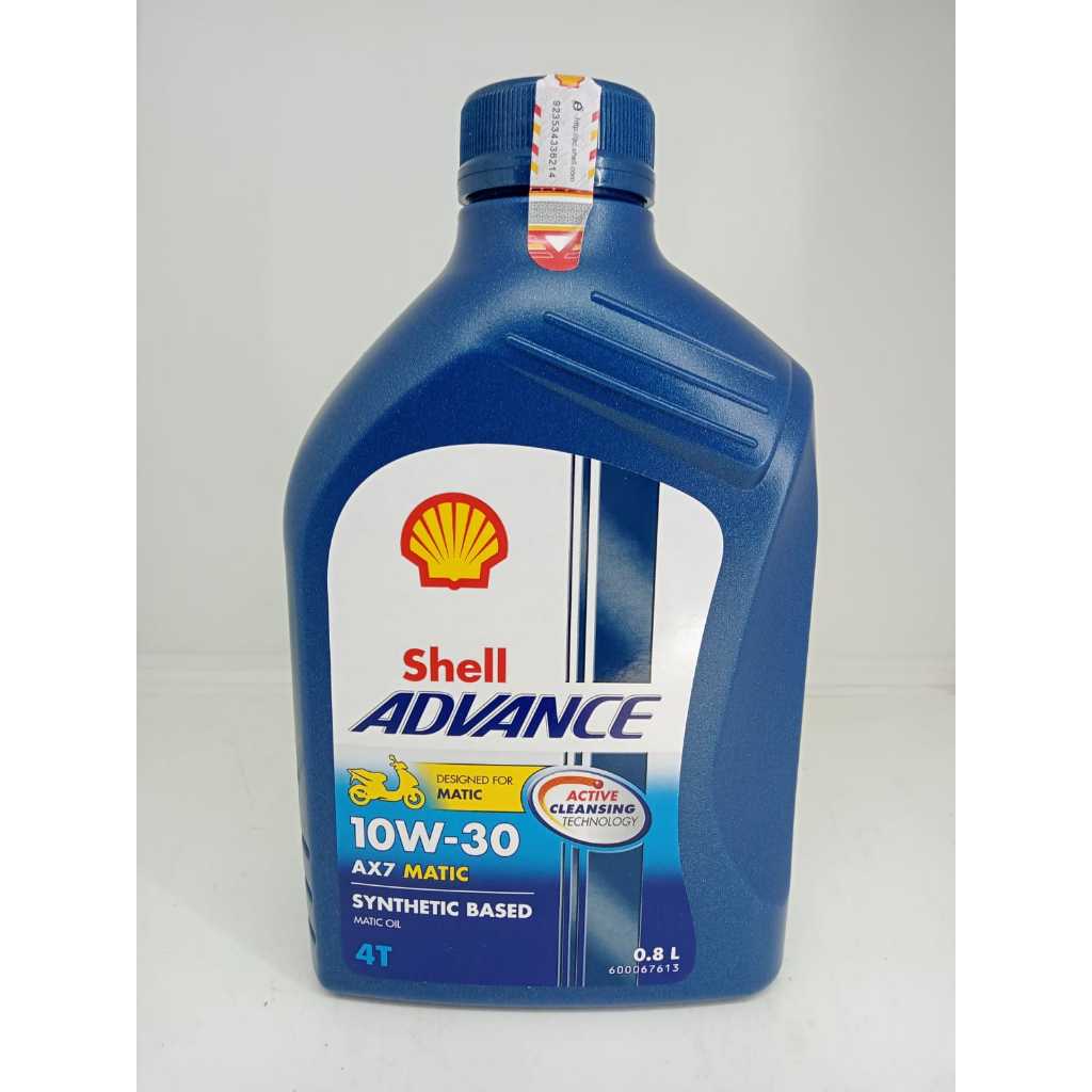 SHELL ADVANCE AX7 4T SCOOTER MATIC SYNTHETIC BASED SAE 10W-30 ISI 800ML
