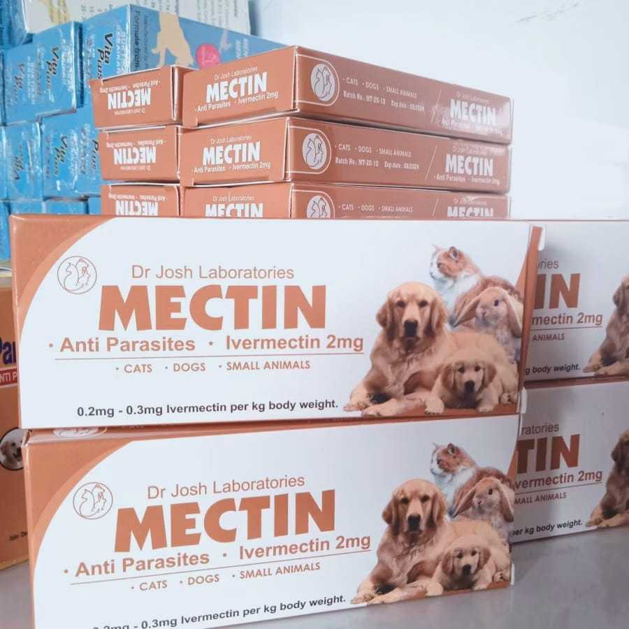 (1 Tablet) Mectin Obat Kutu Anjing Kucing Kelinci Anti Parasitt