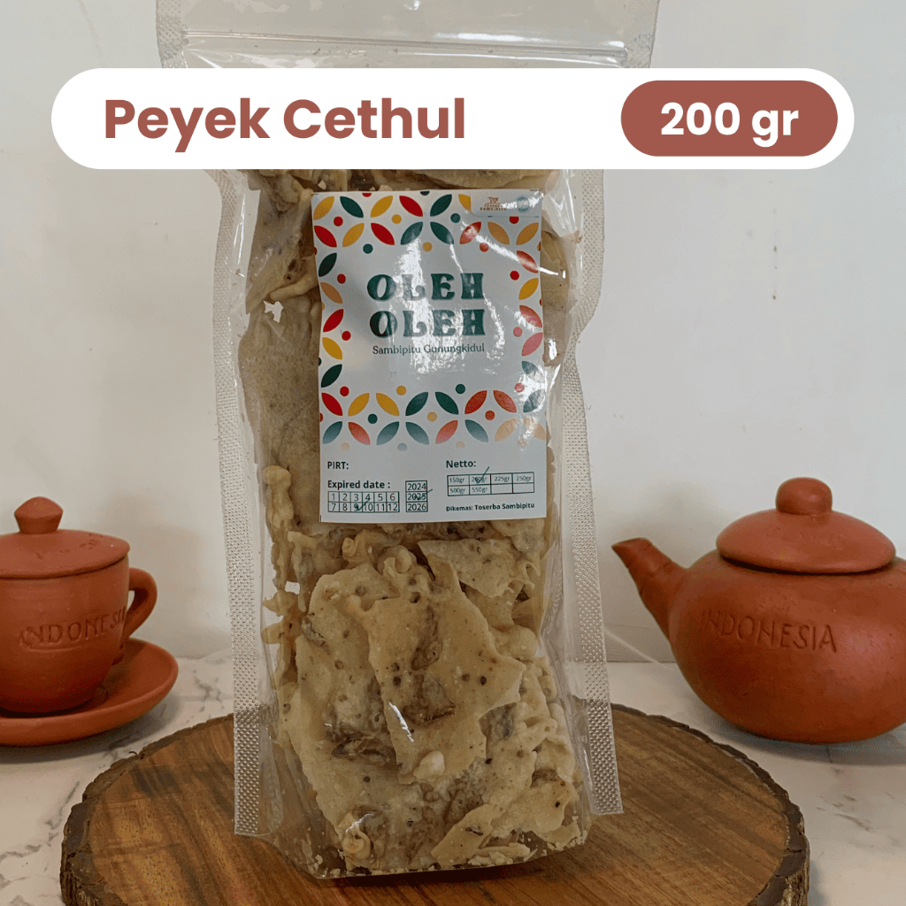 

PEYEK CETHUL 200G - RENYAH GURIH ANTI BATUK KRIUK!