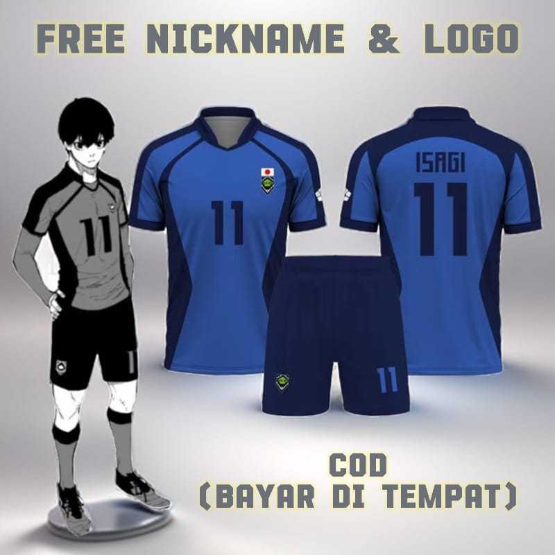 JERSEY ANIME BLUE LOCK FOOTBALL/VOLLY/FUTSAL