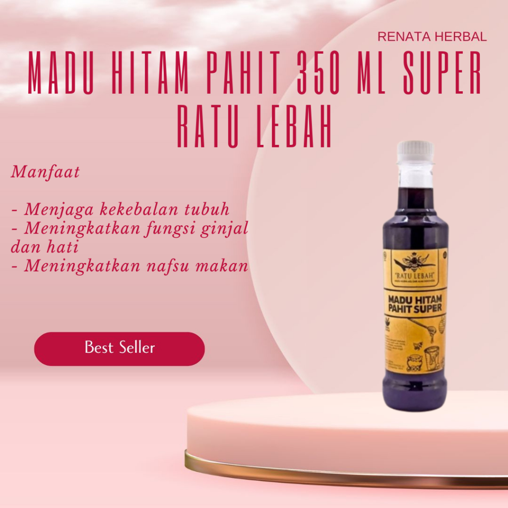 

Madu Hitam Pahit 350 ml Super Ratu Lebah