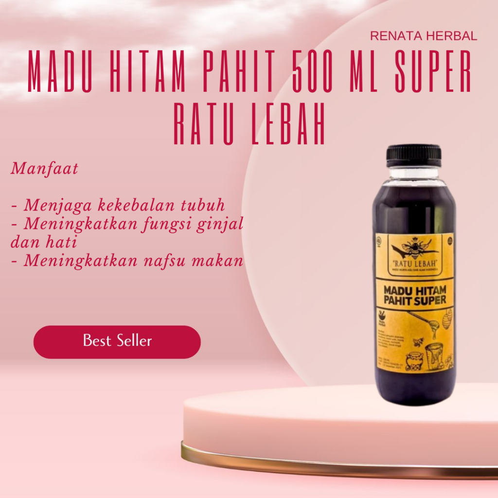 

Madu Hitam Pahit 500 ml Super Ratu Lebah