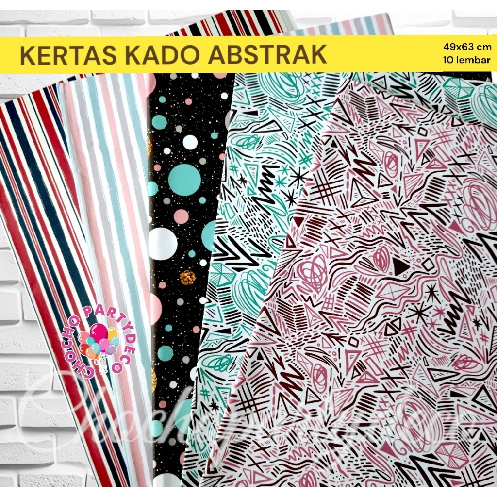 

KERTAS KADO ABSTRAK ISI 10 / Kertas Kado STRIPE DOT