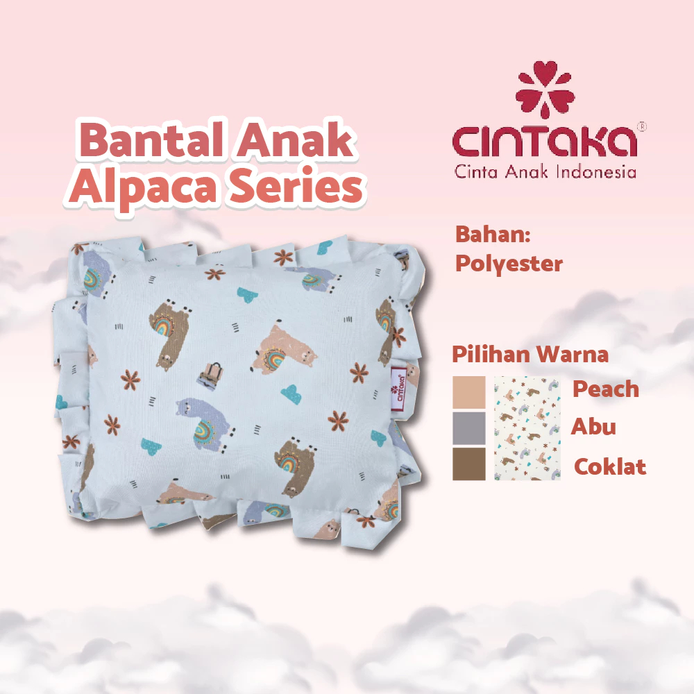 Cintaka Bantal Anak Alpaca Series - Bantal Bayi CBT3419