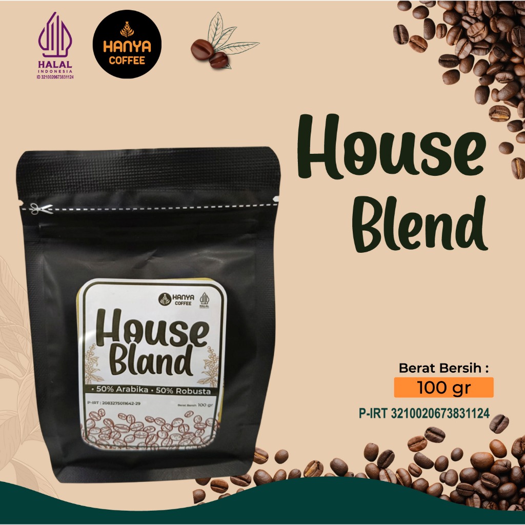 

Espresso House Blend Arabika Gayo Premium 50% -Robusta Premium 50 % Hanya Coffee 100 gram
